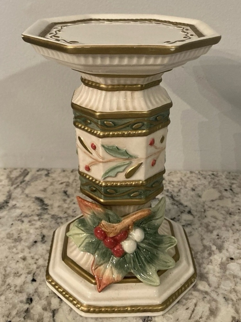 Fitz & Floyd Classics Winter Wonderland Pillar Candle Holder
